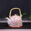 Porcelain Teapot with Strainer Net Traditional Ceramic Tea Set