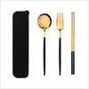 4pcs Dinner Tableware Set New Cutlery Knife Fork Spoon Set With Box