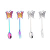 4pcs New Butterfly Spoon and fork Creative Bar Tableware Spoon