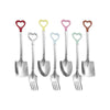 7pcs Set Creative Heart-shaped Spoon Shovel Spoon Tip Shovel