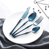 Kitchen Groups 4pcs Set Cutlery Set Stainless Steel Dinnerware Set Tableware