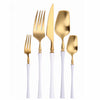 Matte Cutlery Set Gold Cutlery Set Stainless Steel Cutlery Set
