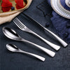 4Pcs Dinnerware Set Stainless Steel Cutlery Set Kitchen Silverware Set