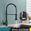 2-Way Brass Modes 360 Free Rotation Spout Pull Down Kitchen Sink Faucet In Different Colors