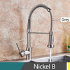 2-Way Brass Modes 360 Free Rotation Spout Pull Down Kitchen Sink Faucet In Different Colors
