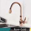 Brass Kitchen Faucet Pull Out Mixer Sink Tap 360 Rotation Single Handle
