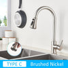 Stainless Steel Pull Out Kitchen Faucet Sink Water Tap Single Handle Mixer Tap