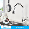 Stainless Steel Pull Out Kitchen Faucet Sink Water Tap Single Handle Mixer Tap