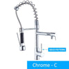 Pull Out Spring Kitchen Faucet With A Full Rotation Feature