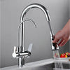 Pull Out Kitchen Faucet Solid Brass Crane Kitchen Deck Mounted Tap