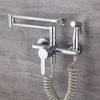 Kitchen Faucet Solid Brass Hot & Cold Sink Mixer Taps With Spray Gun