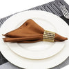 50Pcs Table Napkin Cloth Square Satin Fabric Pocket Handkerchief