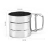 Big Size Stainless Steel Hand-held Semi-automatic Flour Sifter Cup
