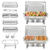 Rectangle Chafing Dish Full Size Pans Buffet Catering Warmer