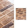 10pcs 3D Brick Pattern Waterproof Self-Adhesive Wallpaper