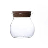Spherical Glass Food Storage Container with Cork Lids Sealed Glass