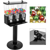 Commercial Triple Candy Gumball Vending Machine Dispenser With Keys