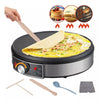 Commercial Electric Crepe Maker Machine with Non-stick Griddle