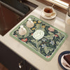 Drying Mat Kitchen Counter Rubber Coffee Bar Accessories Coffee Mats Pads