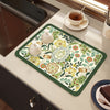 Drying Mat Kitchen Counter Rubber Coffee Bar Accessories Coffee Mats Pads