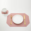 Tableware Pad Placemat Table Mat Heat Insulation Leather Bowl Coaster