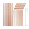 Colorful Stainless Steel Straw Eco-friendly Reusable Bent Straws Set