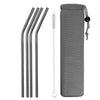 Reusable Metal Drinking Straws Stainless Steel Sturdy Bent Straw